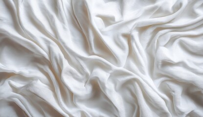 Obraz premium White fabric draped in soft folds