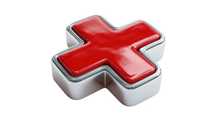Obraz premium 3D rendered medical cross symbol
