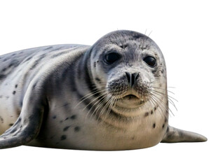 Realistic Harbor Seal Portrait