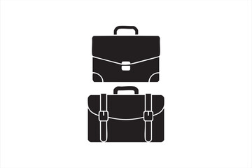 Business briefcase icons set, vector collection with office bags, professional work accessories, and corporate symbols for business design, career illustration, and workplace concept projects