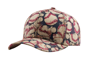 Baseball cap with vintage baseball motif