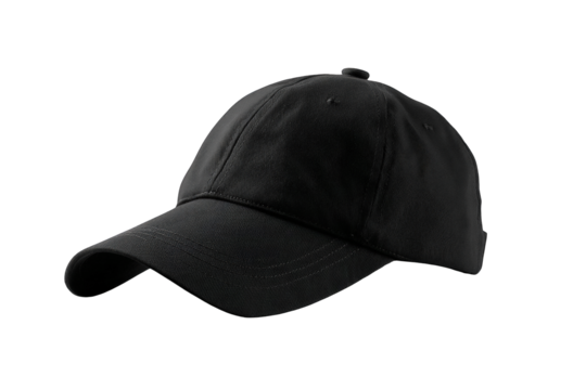 Black baseball cap, studio shot