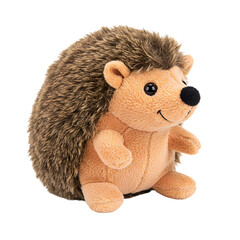Plush Hedgehog Toy: Cute Stuffed Animal for Kids, Brown Spiky Hedgehog, Soft Cuddly Toy
