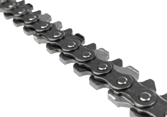 Free Transparent PNG Rustic  Close-up of a Metal Chainsaw Chain: Sharp Teeth, Durable Links
