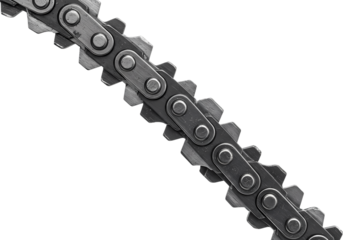 Free Transparent PNG Rustic  Close-up of a Chainsaw Chain: Industrial Metal Cutting Tool