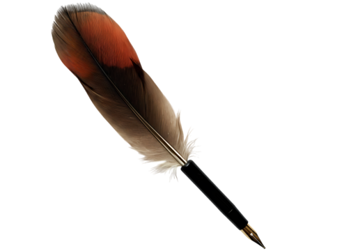 Free Transparent PNG Rustic  Elegant Feather Pen: Writing Instrument