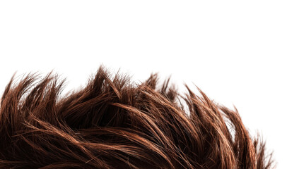 Close-up of brown hair strands