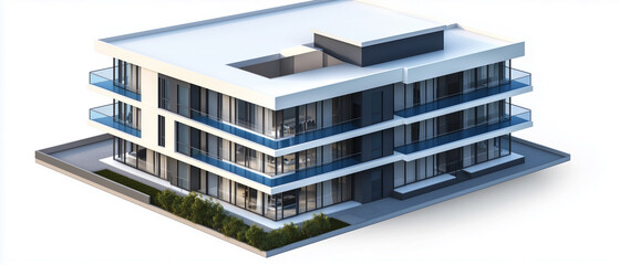 Modern apartment building