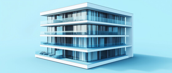 Modern apartment building