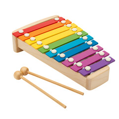 Rainbow Xylophone: Kids Musical Instrument, Wooden Toy, Early Childhood Education