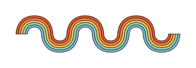 Geschlängelter Regenbogen