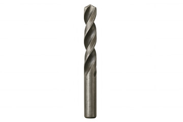 Metal twist drill bit showing sharp flutes for drilling holes in construction and woodworking tasks