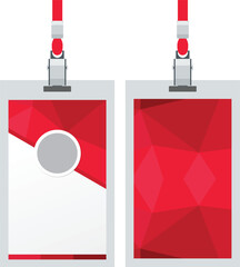 Clean Abstract Corporate ID Card Template EPS Vector Format