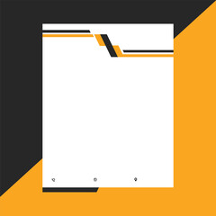 Contemporary Abstract Corporate Letterhead Vector Template Scalable EPS Art