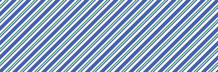 Obraz premium Vector art of abstract diagonal stripes pattern in blue, white and green