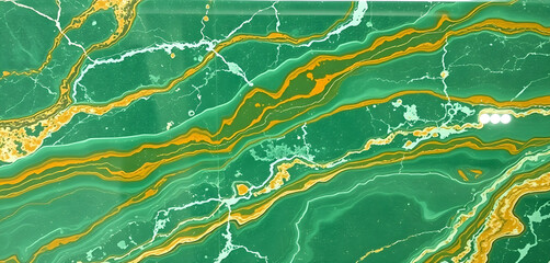 Natural green marble stone with rich brown streaks, translucent onyx patterns, elegant polished finish.