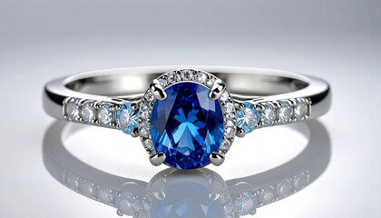Elegant blue gemstone ring (1)