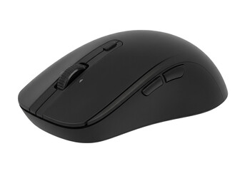 Ergonomic black wireless mouse