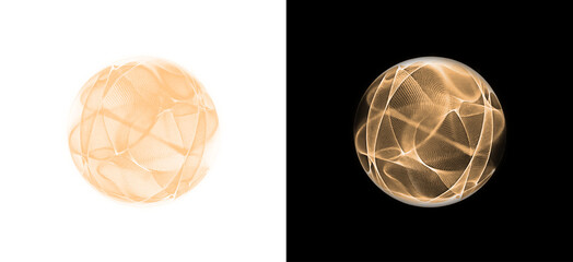 Sphere, orb, ai, artificial intelligence, database glow in neon. PNG sparkles in Overlay with transparent brilliance. Futuristic PNG perfect for cyber tech, science fiction, digital globe, modern