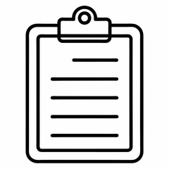 clipboard with blank paper