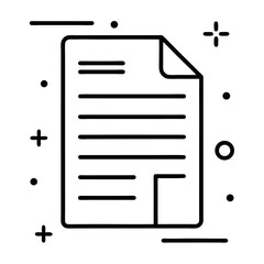 vector illustration of a document icon