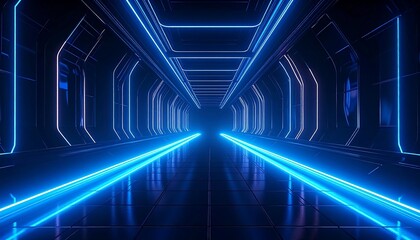 Futuristic neon tunnel (2)