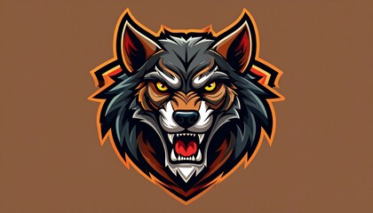 Wolf head graphic design