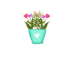 tulips in a pot