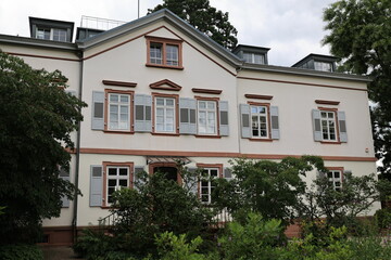 Blick in die Altstadt von Weinheim in Baden-Württemberg	