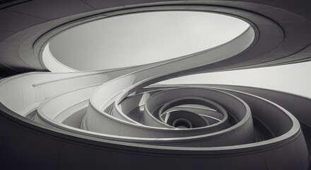 Abstract Spiral Staircase Modern Architecture and Design