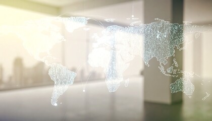 Global network connection visualized (2)