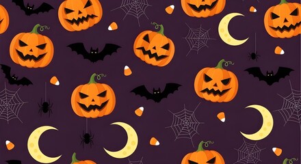 halloween seamless background