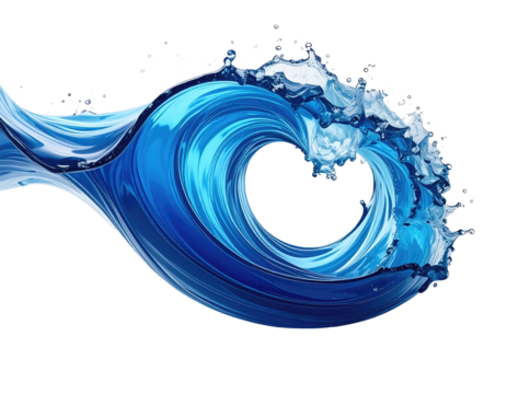 Abstract swirling blue wave (3)