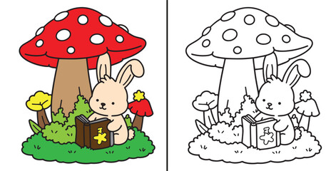 Bunny coloring pages coloring book