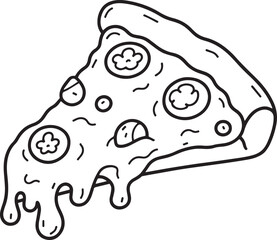 Pizza coloring pages coloring book 