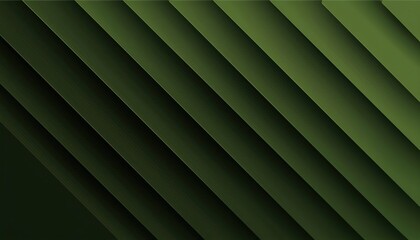 Obraz premium vibrant green diagonal textured layers with subtle lines and shadows ideal for modern wallpaper and graphic design backgrounds