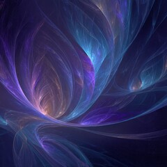 Abstract Glowing Floral Pattern Design