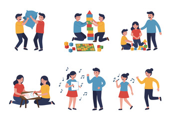 Diverse people engage in playful activities together colorful and joyful