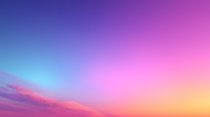 Vibrant sunset sky displaying shades of blue, pink, and orange over a calm horizon during evening hours