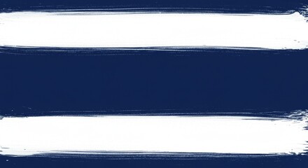 Abstract White Brush Stroke Texture on Blue Background, Modern Minimal Paint Effect Design Template for Banner, Poster, and Creative Layout