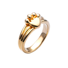 Create a uniqe simple design leg finger ring in transparent background