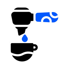 icon portafilter with style two tone color