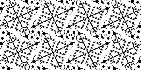 Seamless. Geometric Simple Line Art design background. Abstract sign symbol.