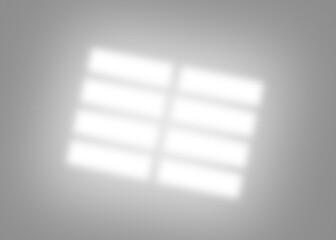 Window Shadow Light Effect on Wall. Abstract Blurred Sunlight Reflection Background.