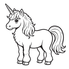 Unicorn coloring pages coloring book 