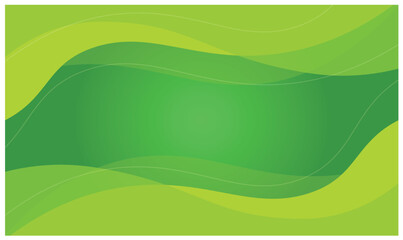 Green abstract wave background