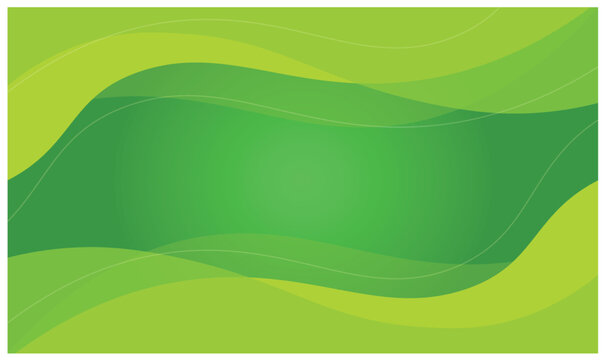 Green abstract wave background