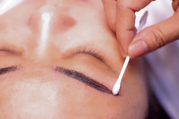 Microblading and aftercare.