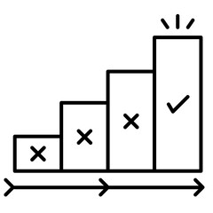 Trial and error icon