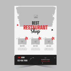 Restaurant Flyer professional and clean Design flyer